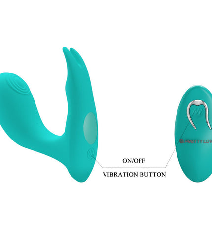 PRETTY LOVE - TÉLÉCOMMANDE À VIBRATION ET PULSATION IDABELLE BLEU by PRETTY LOVE BOTTOM