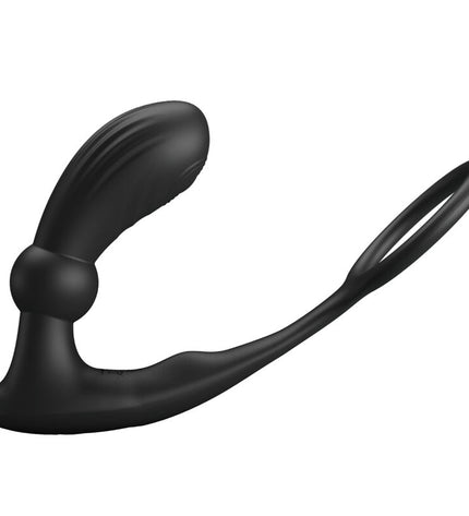 PRETTY LOVE - ANNEAU ANAL ET VIBRATEUR WARREN NOIR by PRETTY LOVE BOTTOM