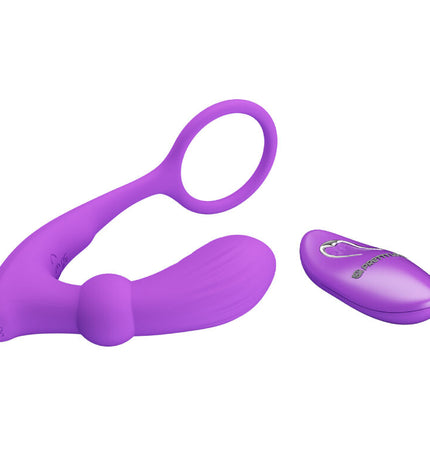 PRETTY LOVE - BAGUE WARREN ET VIBRATEUR ANAL VIOLET by PRETTY LOVE BOTTOM