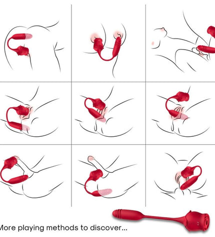 ARMONY - ROSEKNIGTH ASPIRATEUR DE CLITORIS ET VIBRATEUR ROUGE by ARMONY STIMULATORS