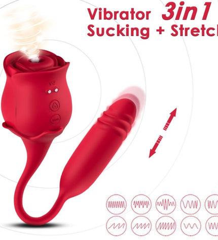 ARMONY - ROSEKNIGTH ASPIRATEUR DE CLITORIS ET VIBRATEUR ROUGE by ARMONY STIMULATORS