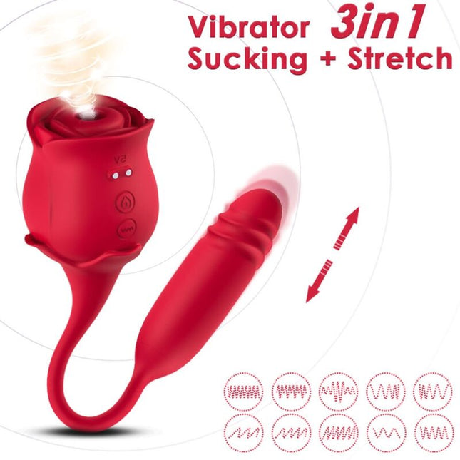 ARMONY - ROSEKNIGTH ASPIRATEUR DE CLITORIS ET VIBRATEUR ROUGE by ARMONY STIMULATORS