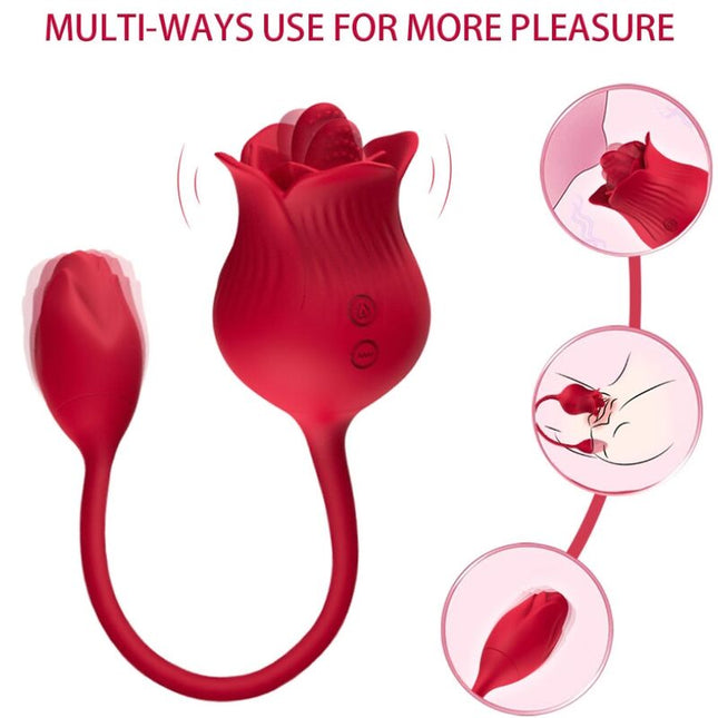 ARMONY - VIBRATEUR ROSE CON COLA ROUGE by ARMONY STIMULATORS
