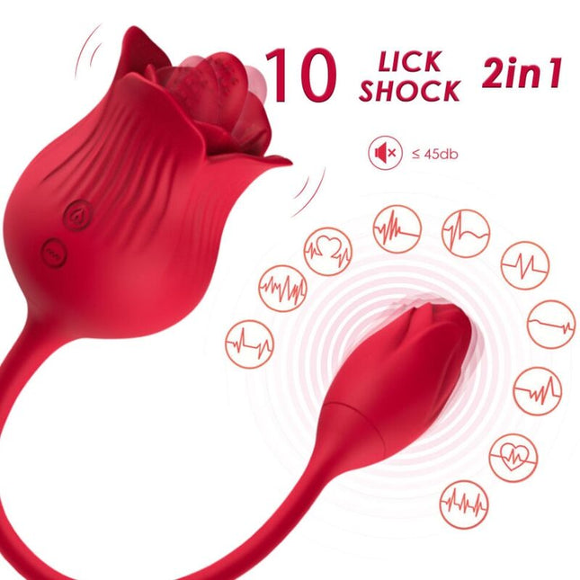 ARMONY - VIBRATEUR ROSE CON COLA ROUGE by ARMONY STIMULATORS
