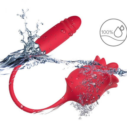 ARMONY - 3-EN-1 ROSE, STIMULATEUR, ASPIRATION ET UP&DOWN AVEC QUEUE ROUGE by ARMONY STIMULATORS