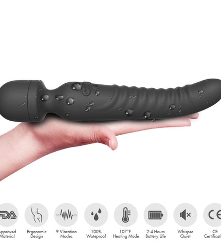 ARMONY - MISSION MASSAGER & VIBRATEUR EFFET CHALEUR NOIR by ARMONY MASSAGERS
