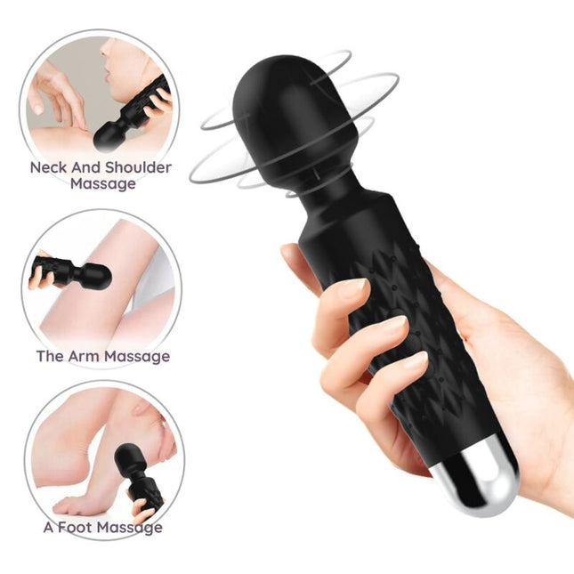 ARMONY - MASSEUR ET VIBRATEUR POSTMAN TÊTE SUPER FLEXIBLE NOIR by ARMONY MASSAGERS