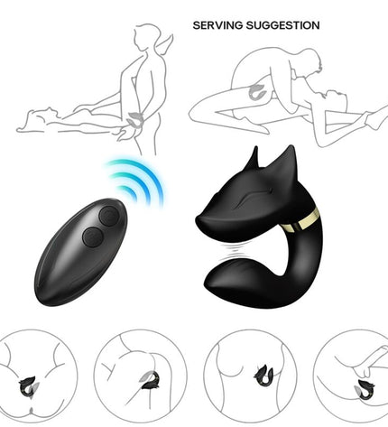 ARMONY - VIBRATEUR FOX POUR COUPLES TÉLÉCOMMANDE NOIR by ARMONY FOR COUPLES