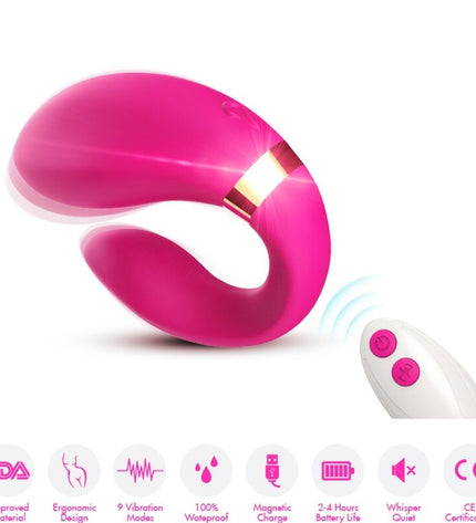 ARMONY - VIBRATEUR CROISSANT POUR COUPLES TÉLÉCOMMANDE FUCHSIA by ARMONY FOR COUPLES