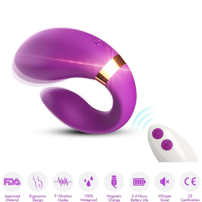ARMONY - VIBRATEUR CROISSANT POUR COUPLES TÉLÉCOMMANDE VIOLET by ARMONY FOR COUPLES