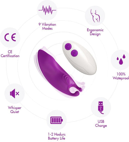 ARMONY - HONEYBEE WEARABLE PANTIES VIBRATEUR G-SPOT TÉLÉCOMMANDE FUCHSIA by ARMONY WEARABLES