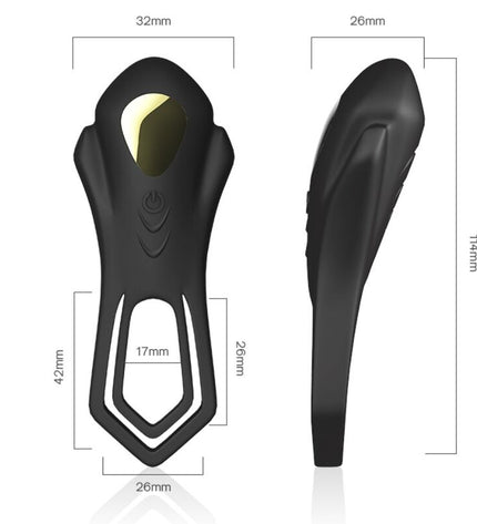 ARMONY - TÉLÉCOMMANDE DOUBLE ANNEAU VIBRATEUR ROADSTER NOIR by ARMONY FOR HIM