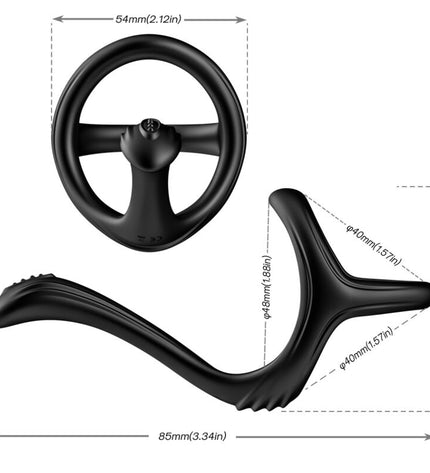 ARMONY - ANNEAU ANAL DOUBLE TRÉSOR NOIR by ARMONY FOR HIM