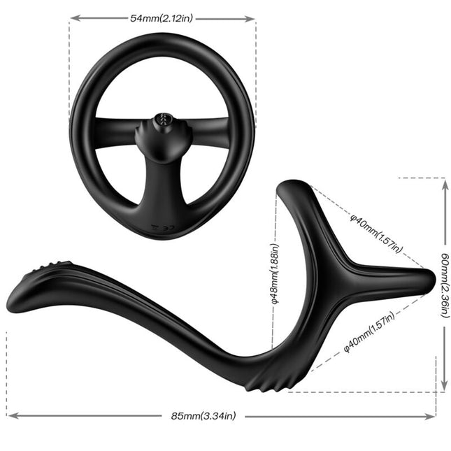 ARMONY - ANNEAU ANAL DOUBLE TRÉSOR NOIR by ARMONY FOR HIM