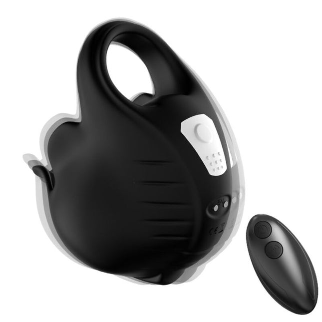 ARMONY - ANNEAU VIBRATEUR À VENTOUSES TÉLÉCOMMANDE NOIR by ARMONY FOR HIM