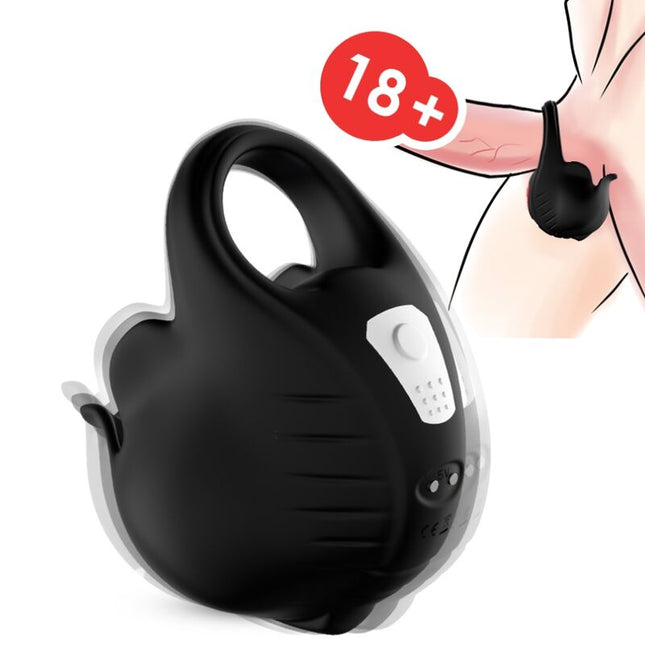 ARMONY - ANNEAU VIBRATEUR À VENTOUSES TÉLÉCOMMANDE NOIR by ARMONY FOR HIM