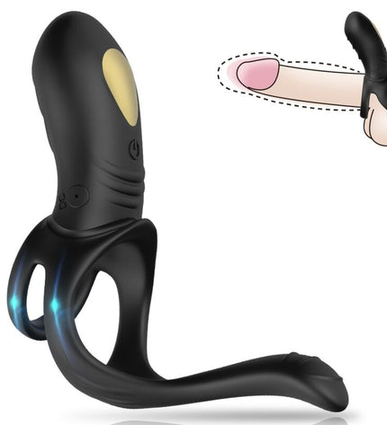 ARMONY - JOY JUMPER RING VIBRATEUR POUR COUPLES & TÉLÉCOMMANDE ANAL PLUG NOIR by ARMONY FOR HIM