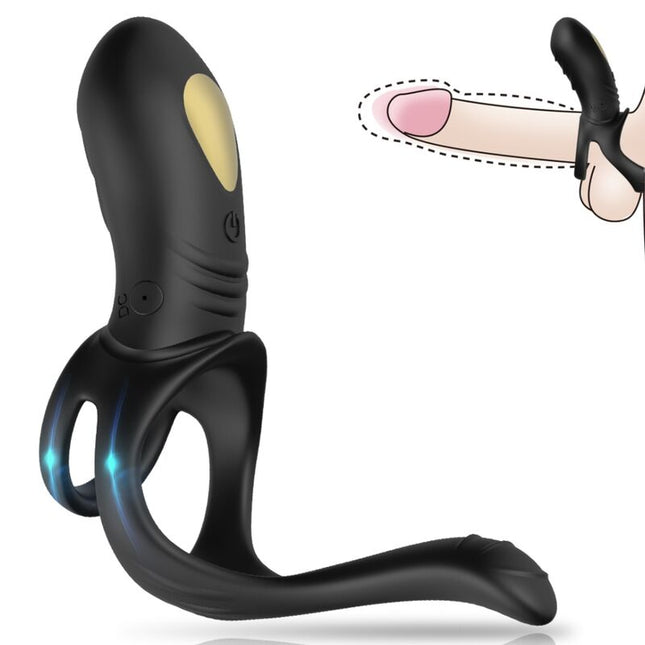 ARMONY - JOY JUMPER RING VIBRATEUR POUR COUPLES & TÉLÉCOMMANDE ANAL PLUG NOIR by ARMONY FOR HIM