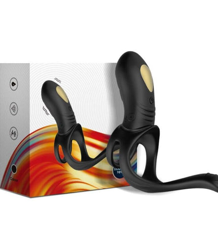 ARMONY - VIBRATEUR JUMPER RING POUR COUPLES & PLUG ANAL NOIR by ARMONY FOR HIM