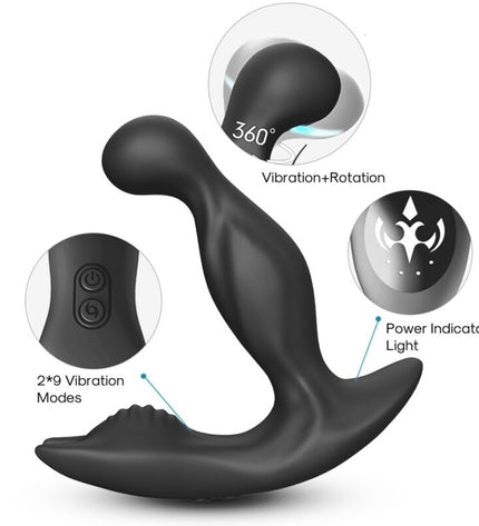 ARMONY - BAT KING VIBRATEUR ANAL PROSTATE ROTATEUR TÉLÉCOMMANDE NOIR by ARMONY ANAL