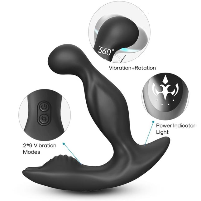 ARMONY - BAT KING VIBRATEUR ANAL PROSTATE ROTATEUR TÉLÉCOMMANDE NOIR by ARMONY ANAL