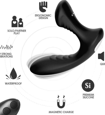 ARMONY - STORM VIBRATEUR ANAL PROSTATE & PLUG TÉLÉCOMMANDE NOIR by ARMONY ANAL