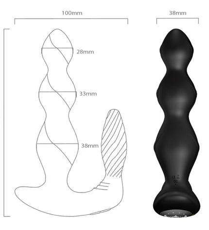 ARMONY - MANFUN VIBRATEUR & STIMULATEUR ANAL PLUG TÉLÉCOMMANDE NOIR by ARMONY ANAL