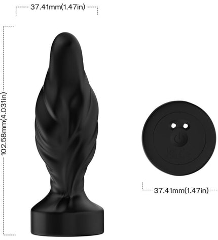 ARMONY - VIBRATEUR & PLUG ANAL TÉLÉCOMMANDE NOIR by ARMONY ANAL