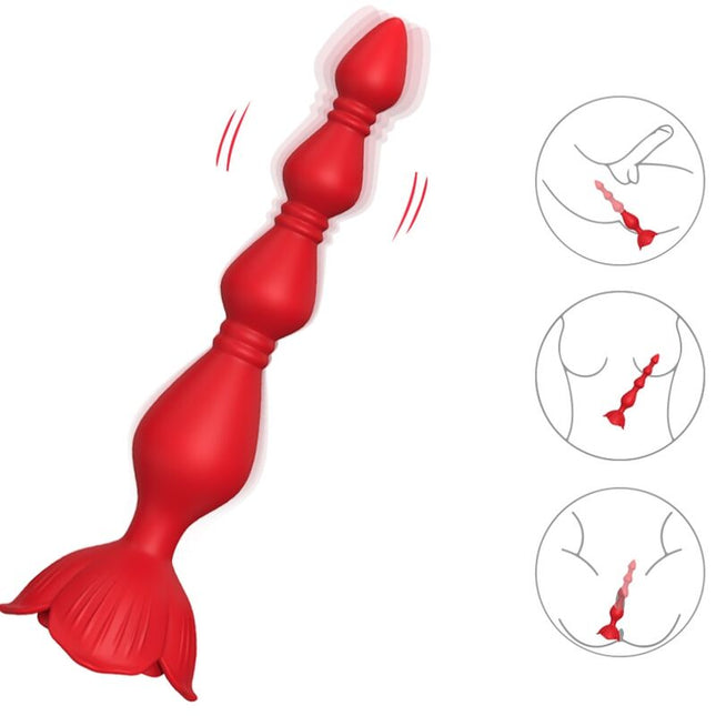 ARMONY - VIBRATEUR ROSE PAGODE & PLUG ANAL ROUGE by ARMONY ANAL