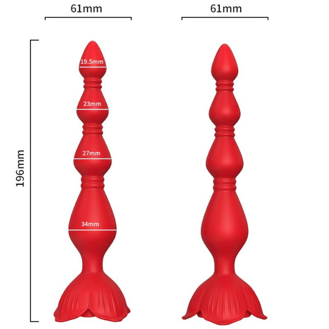ARMONY - VIBRATEUR ROSE PAGODE & PLUG ANAL ROUGE by ARMONY ANAL