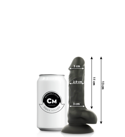 COCK MILLER - SILICONE DENSITÉ COCKSIL ARTICULABLE NOIR 13 CM by COCK MILLER