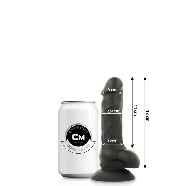 COCK MILLER - SILICONE DENSITÉ COCKSIL ARTICULABLE NOIR 13 CM by COCK MILLER
