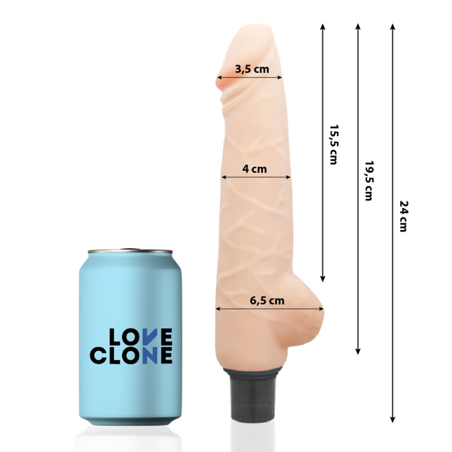 LOVECLONE - VIBRATEUR AUTOLUBRIFIANT HARALD 24 CM -O- 4 CM by LOVECLONE