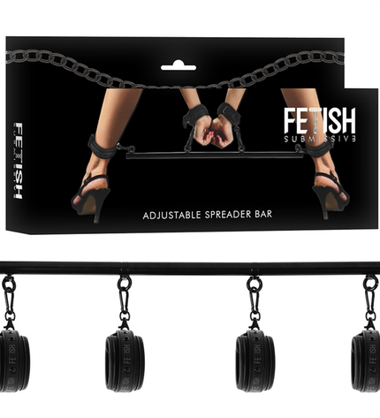 FETISH SUBMISSIVE BONDAGE - BARRE SÉPARATEUR RÉGLABLE 4 PIÈCES by FETISH SUBMISSIVE BONDAGE