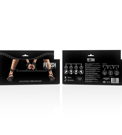 FETISH SUBMISSIVE BONDAGE - BARRE SÉPARATEUR RÉGLABLE 4 PIÈCES by FETISH SUBMISSIVE BONDAGE