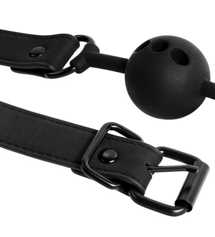 FETISH SUBMISSIVE BONDAGE - BÂILLON À BOULE EN SILICONE RESPIRANT by FETISH SUBMISSIVE BONDAGE