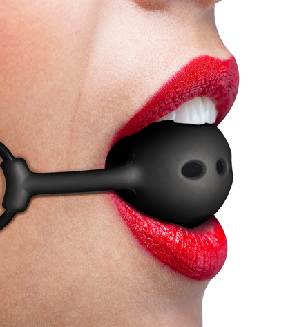 FETISH SUBMISSIVE BONDAGE - BÂILLON À BOULE EN SILICONE RESPIRANT by FETISH SUBMISSIVE BONDAGE