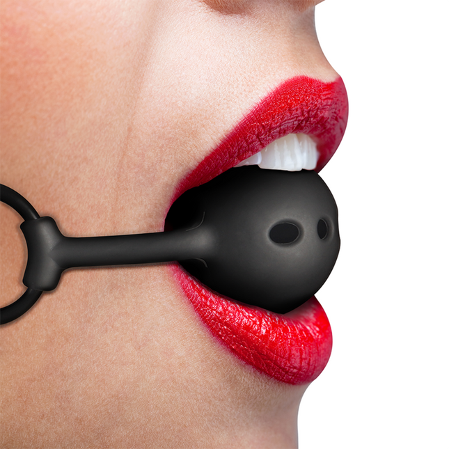 FETISH SUBMISSIVE BONDAGE - BÂILLON À BOULE EN SILICONE RESPIRANT by FETISH SUBMISSIVE BONDAGE