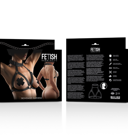 FETISH SUBMISSIVE BONDAGE - HARNAIS POITRINE RÉGLABLE by FETISH SUBMISSIVE BONDAGE