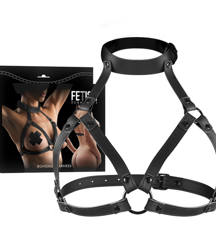 FETISH SUBMISSIVE BONDAGE - HARNAIS POITRINE RÉGLABLE by FETISH SUBMISSIVE BONDAGE