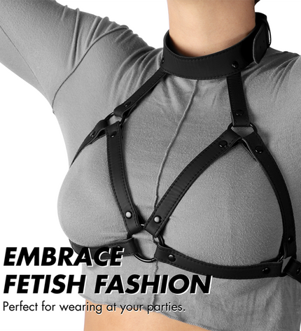 FETISH SUBMISSIVE BONDAGE - HARNAIS POITRINE RÉGLABLE by FETISH SUBMISSIVE BONDAGE