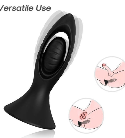 ARMONY - VIBRATEUR & PLUG ANAL SILICONE NOIR by ARMONY ANAL