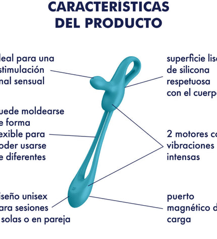 SATISFYER - PLUG & PLAY 1 MULTIVIBRATEUR FLEXIBLE by SATISFYER RING