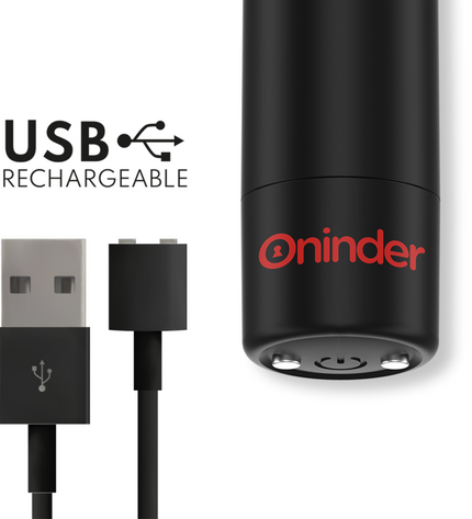 ONINDER - BERLIN VIBRATEUR BULLET NOIR 9 MODES 8,5 X 2 CM - APPLICATION GRATUITE by ONINDER