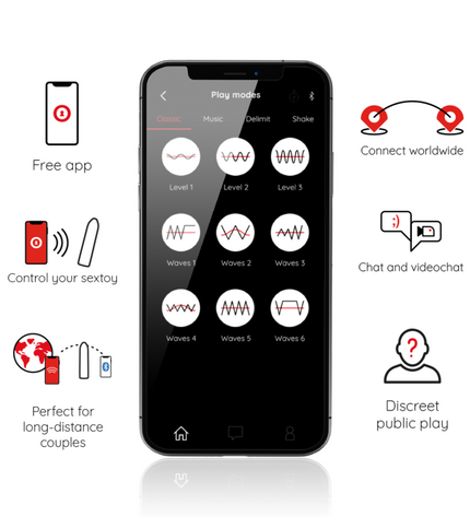 ONINDER - BERLIN VIBRATEUR BULLET NOIR 9 MODES 8,5 X 2 CM - APPLICATION GRATUITE by ONINDER