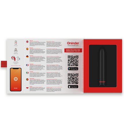 ONINDER - BERLIN VIBRATEUR BULLET NOIR 9 MODES 8,5 X 2 CM - APPLICATION GRATUITE by ONINDER