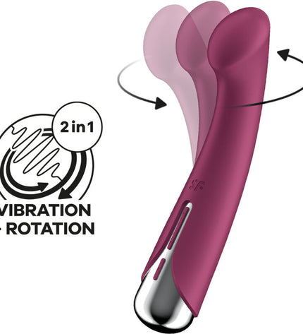 SATISFYER - SPINNING G-SPORT 1 VIBRATEUR ROTATOR ROUGE by SATISFYER VIBRATOR