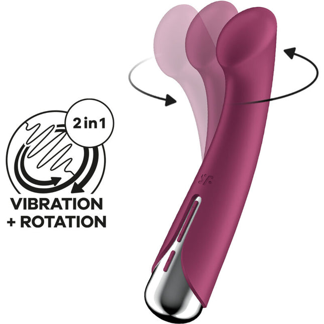 SATISFYER - SPINNING G-SPORT 1 VIBRATEUR ROTATOR ROUGE by SATISFYER VIBRATOR