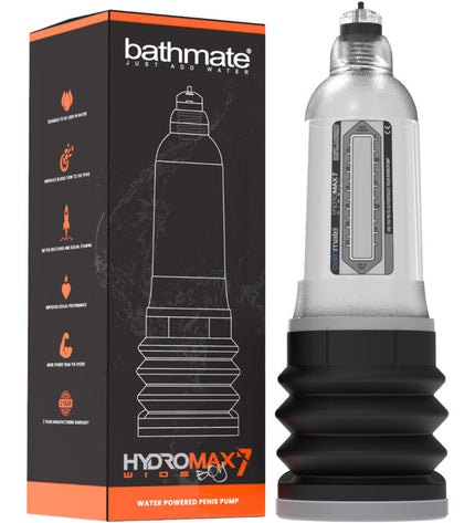 BATHMATE - HYDROMAX 7 WIDE BOY X30 TRANSPARENT - Concombre Boutique