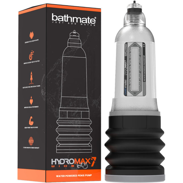 BATHMATE - HYDROMAX 7 WIDE BOY X30 TRANSPARENT - Concombre Boutique
